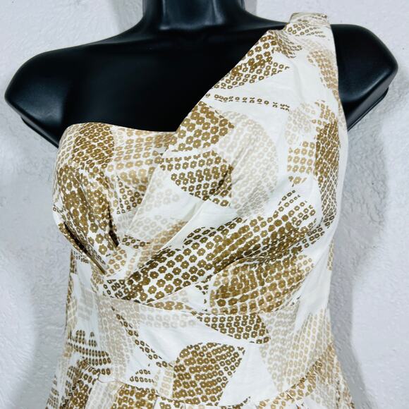 Suzi Chin x Maggy Boutique Single Shoulder Spring Dress Light Swing SKirt - 2 - Picture 4 of 7